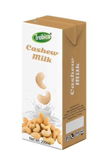 Cashew milk 200ml in aseptic pak